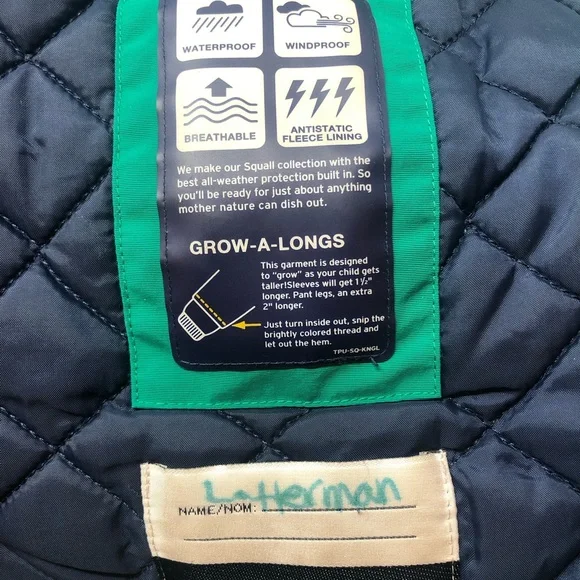 Lands' End Squall Jacket Boy's Size Medium - Picture 7 of 15